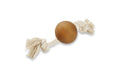Wolters Hunde-Spielzeug Pure Nature Spielball am Seil, S, 19 cm
