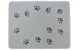 SwissPet Vorleger Pfote, 33 x 43 cm, Grau