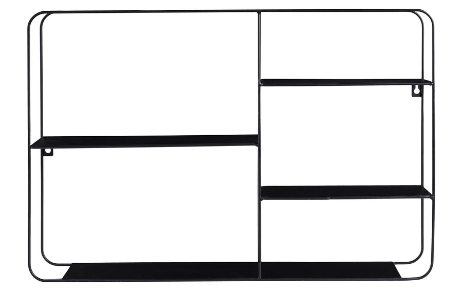 Schou Wandregal 57 x 40 x 10 cm, Schwarz