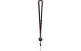 Schwarzes Pocketalk-Lanyard mit verstellbarem Band und Karabiner