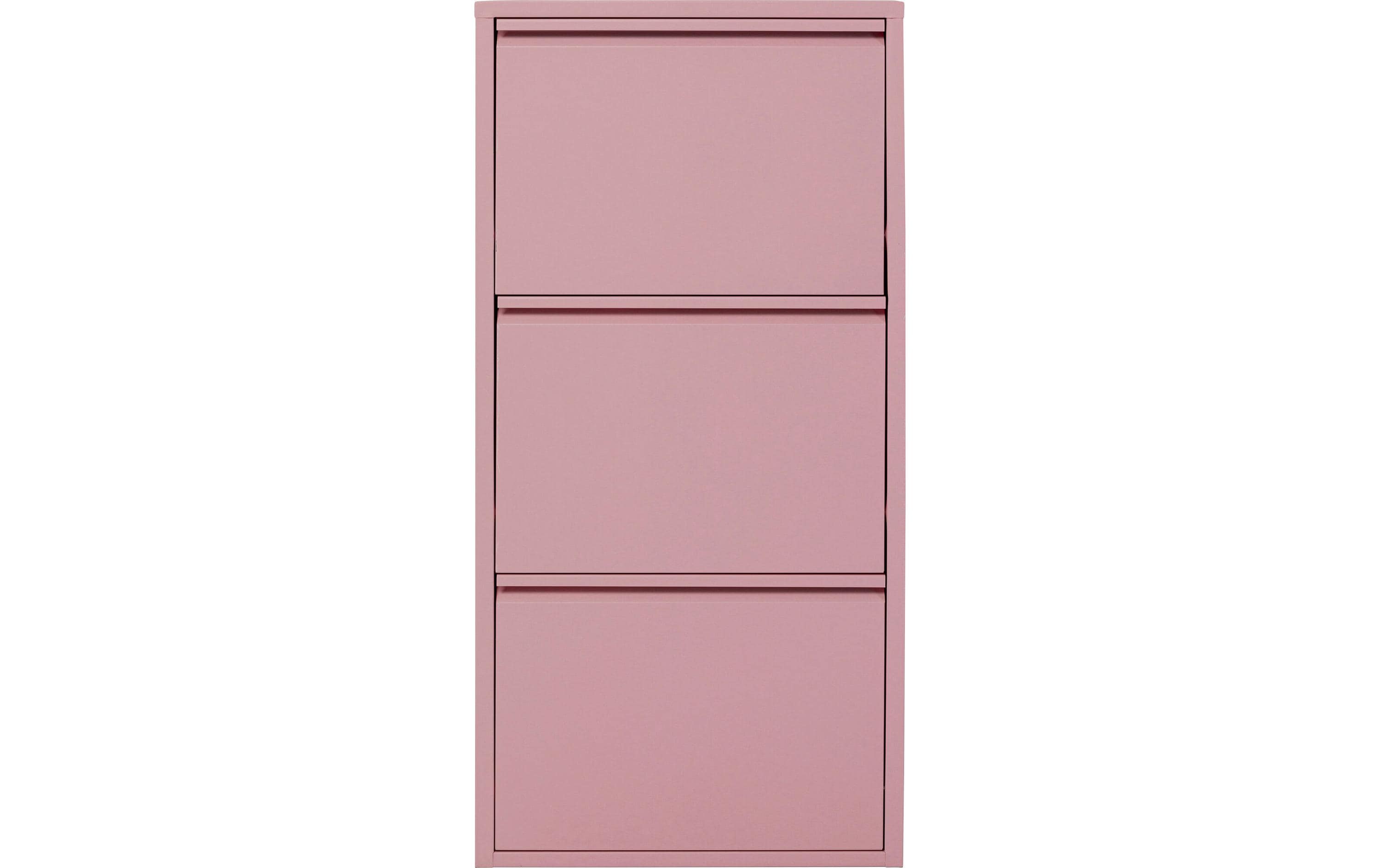 Kare Schuhschrank Caruso 3er Rosa