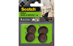Möbelzubehör Ø 19 mm Braun 4er Pack Scotch