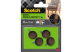 Möbelzubehör Ø 19 mm Braun 4er Pack Scotch