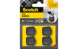 Scotch Stuhlbeingleiter Ø 22 mm, Schwarz, 4er Pack