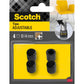 Scotch Bodenschoner Adjustable, Ø 10-14 mm, Schwarz,  4er Pack