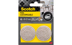 Möbelzubehör Filzgleiter Ø 19-37 mm Braun Scotch