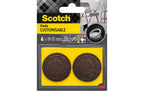 Möbelzubehör Filzgleiter Ø 19-37 mm Braun Scotch