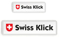 Swiss Klick Kennzeichenhalterset Langformat Weiss