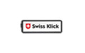 Swiss Klick Kennzeichenhalter Langformat Vorderseite Schwarz