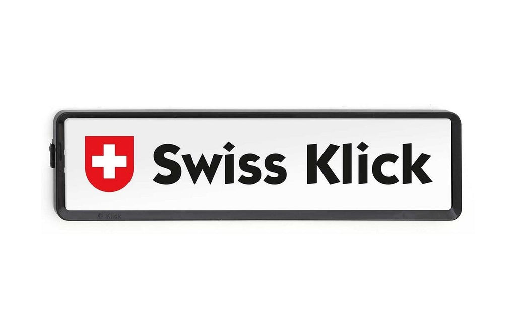 Swiss Klick Kennzeichenhalter Langformat