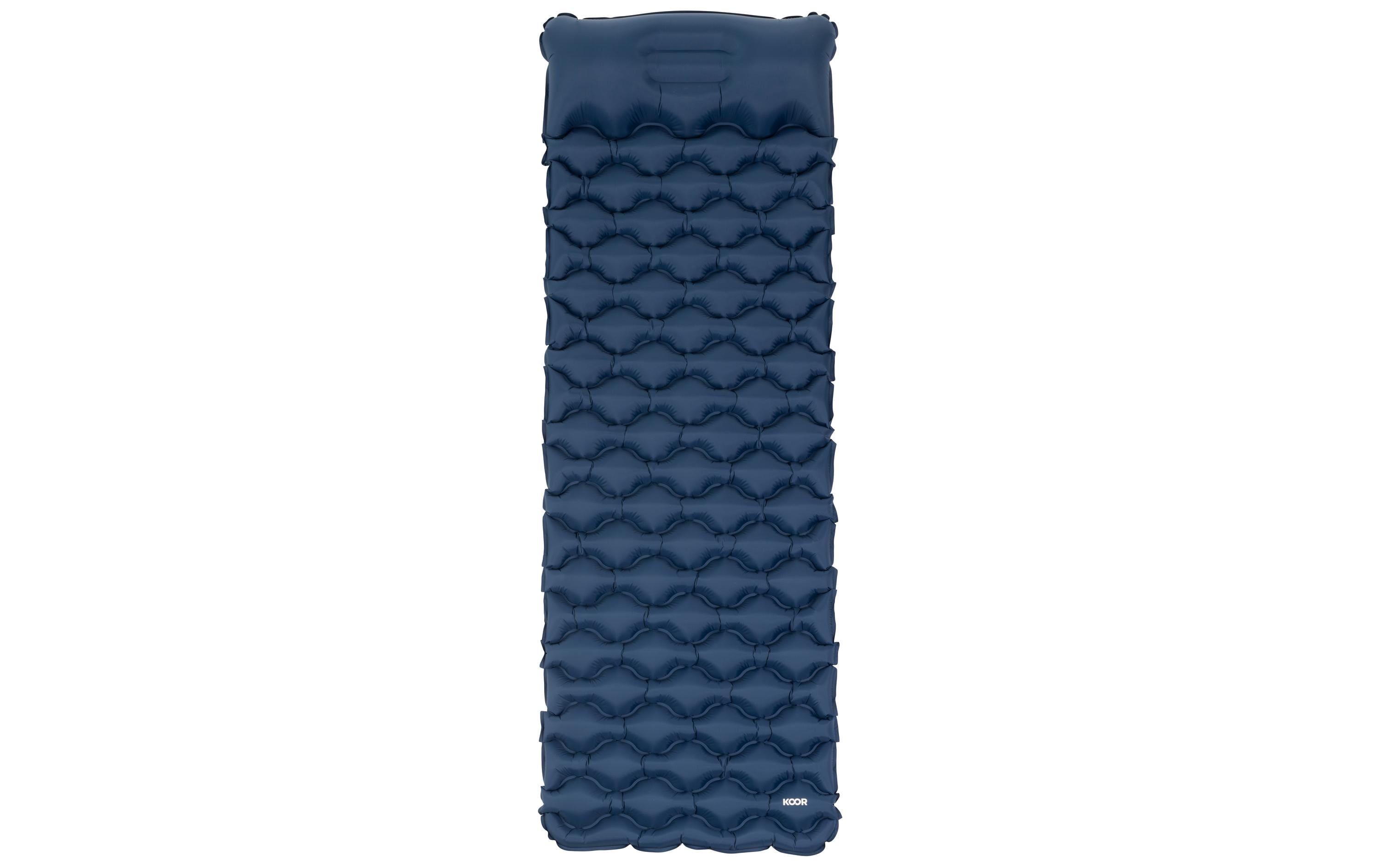 KOOR, Schlafmatte Doormi Blau selbstaufblasbar, 192x65x5cm, Nylon