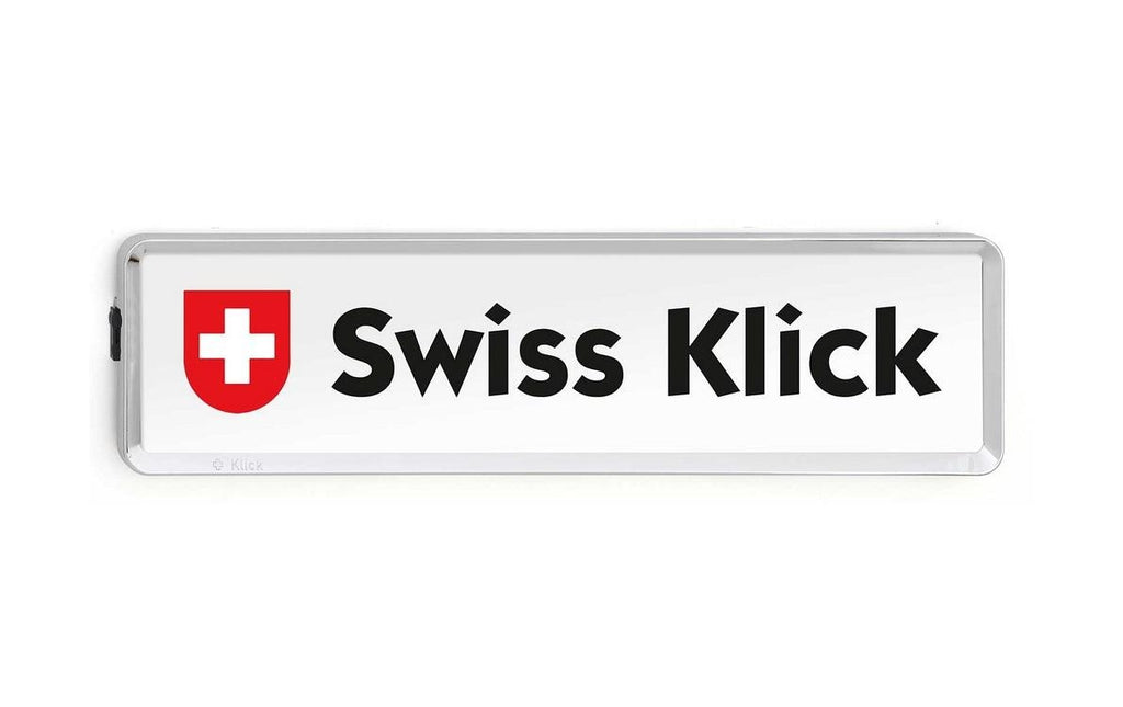 Swiss Klick Kennzeichenhalter Langformat