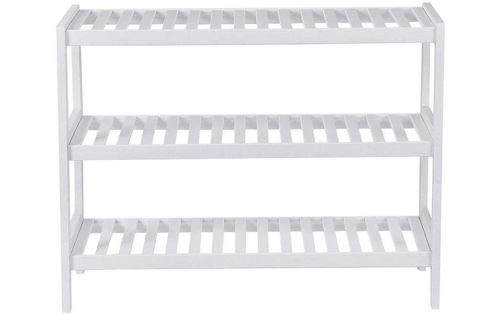 Songmics Schuhregal Bambus/Weiss
