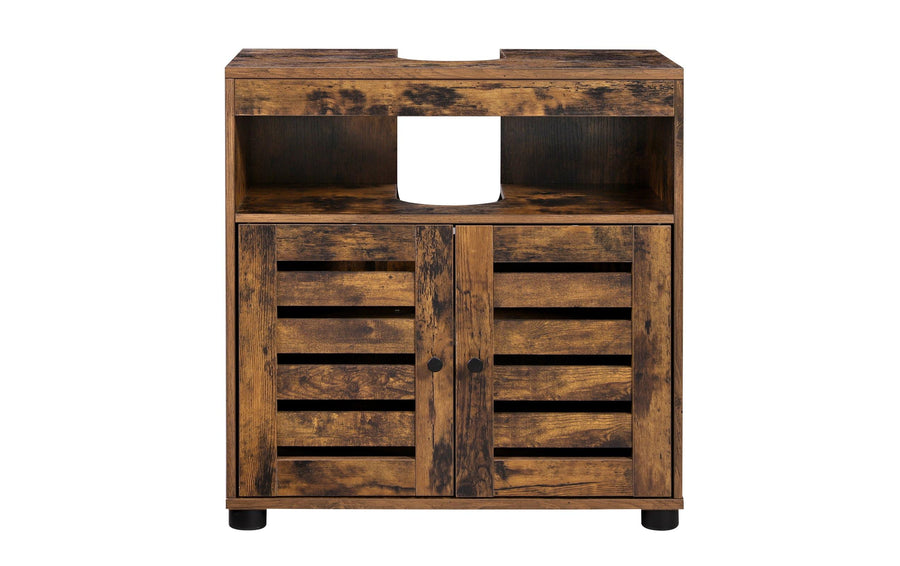 Vasagle WaschbeckenunterschrankVintagebraun Braun 60x30x63 cm Spanplatte, Grundmaterial: Holz