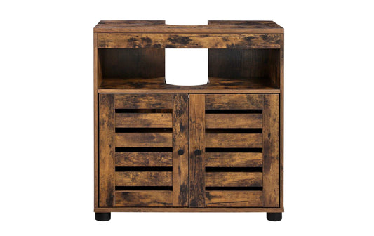 VASAGLE Waschbeckenunterschrank 60 x 30 x 63 cm Braun