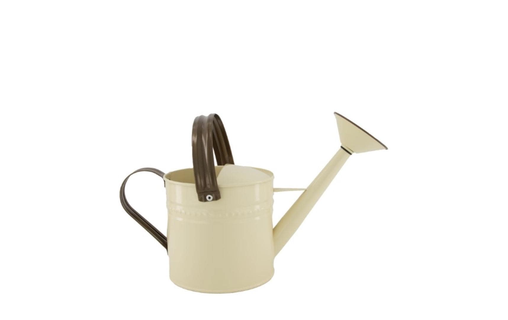 CHALET Giesskanne Amali 25 cm, Braun/Weiss