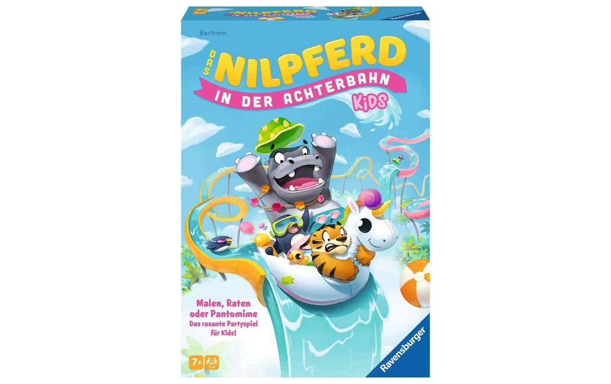 Ravensburger Kinderspiel Das Nilpferd in der Achterbahn Kids -DE-
