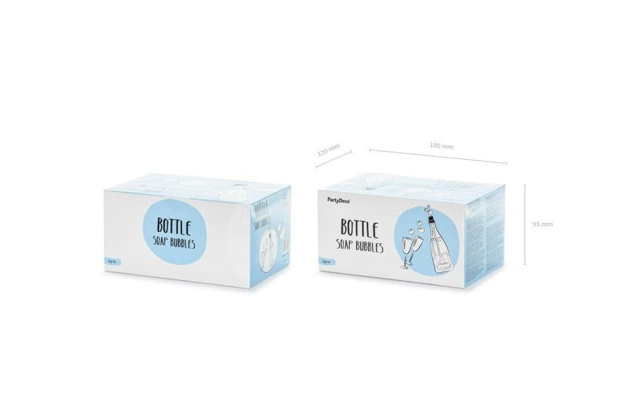 Partydeco Partyaccessoire Seifenblasen Sektflasche, 24 Stück
