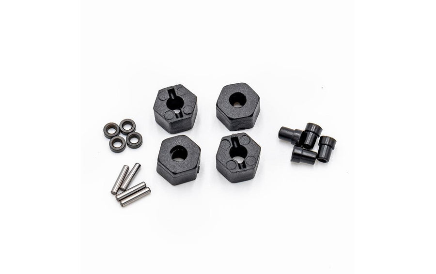 FUNTEK CR12 plastics wheel hub hex pins, shocks spacer