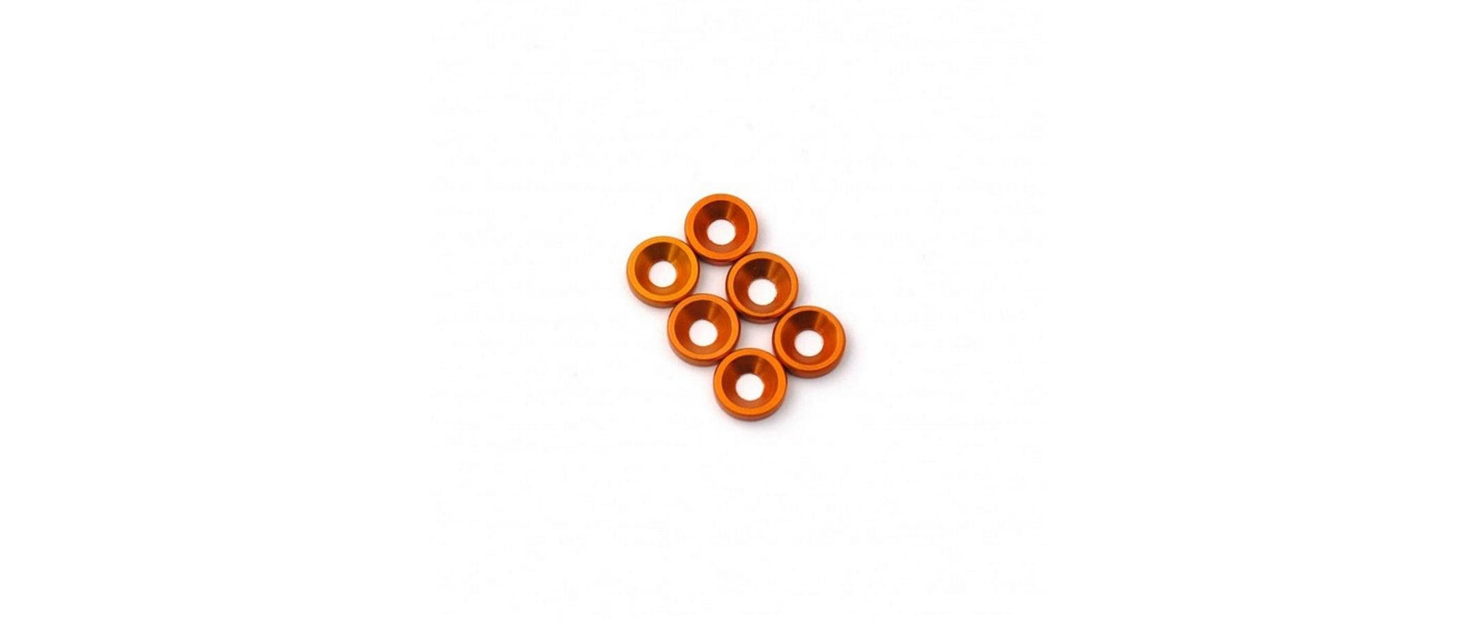 Hobbytech M3 Orange Countersunk Washer