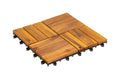 COCON Akazien-Bodenplatten aus Akazie 30x30 cm für Balkon und Terrasse Garten & Outdoor > Garten > Garten Zubehör COCON