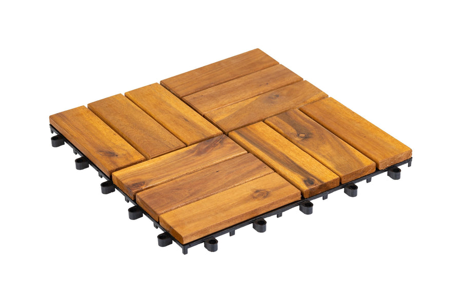 COCON Akazien-Bodenplatten aus Akazie 30x30 cm für Balkon und Terrasse Garten & Outdoor > Garten > Garten Zubehör COCON