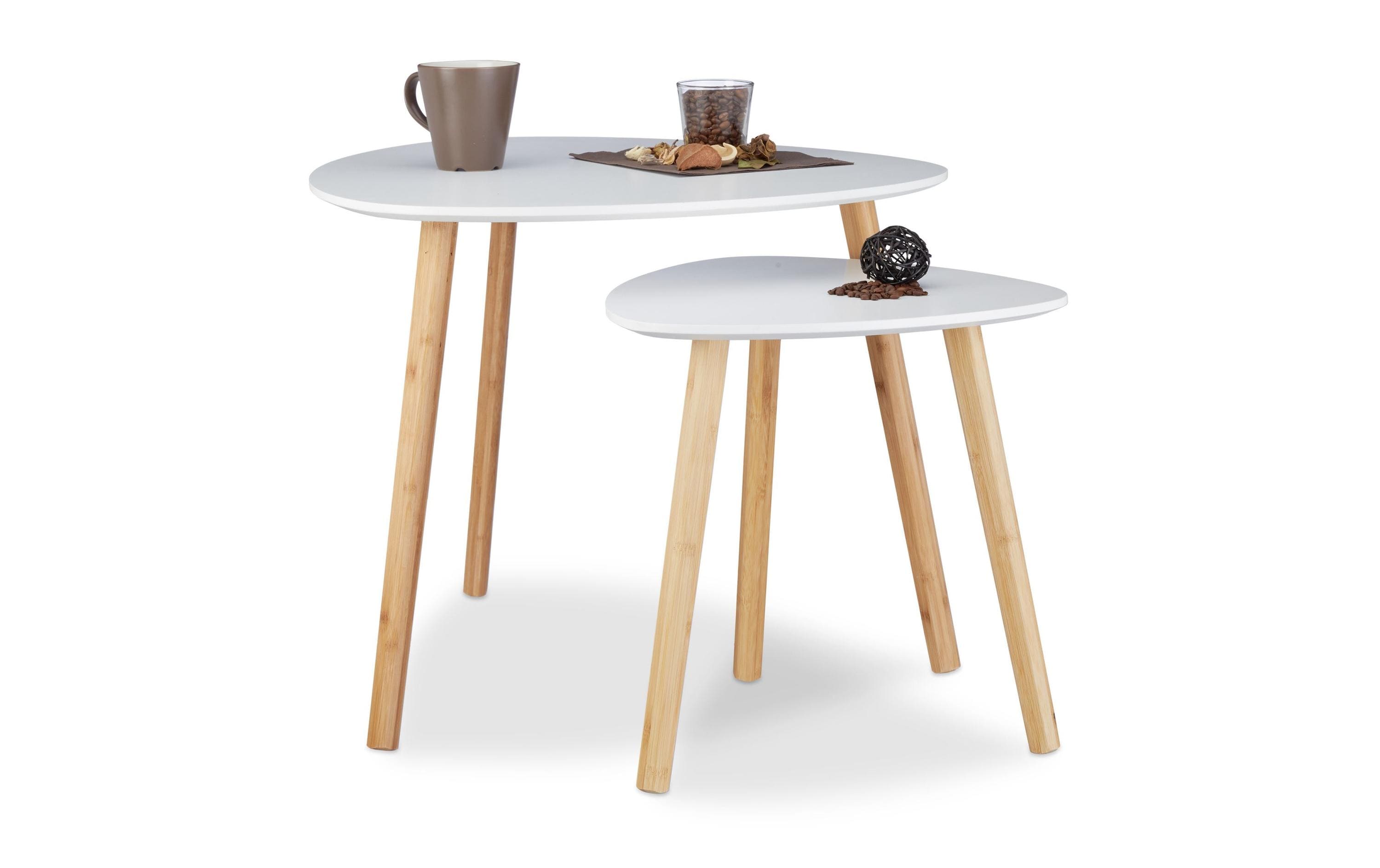 relaxdays Couchtisch 2er Set
