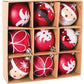 Dekomat AG Weihnachtskugeln Rot-Weiss, 6 cm, 9 Stück