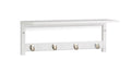 relaxdays Wandregal mit 4 Haken 50 cm x 17.5 cm