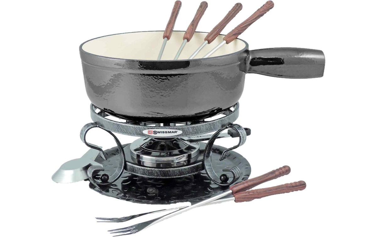 Swissmar Fondue-Set All-in-One 9 Teile, Grau