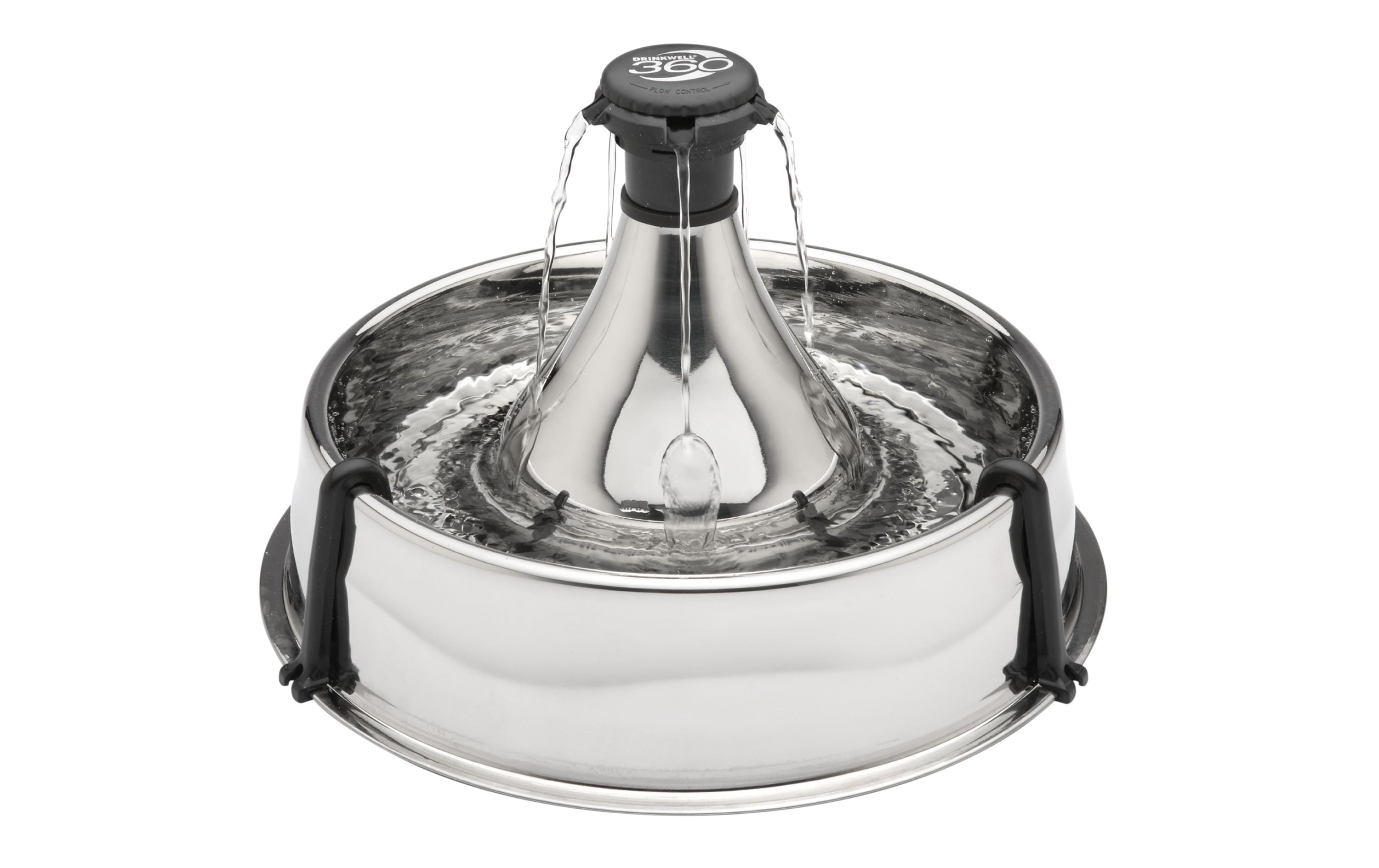 PetSafe Wasserautomat Drinkwell Edelstahl-Trinkbrunnen 360, 3.8 l