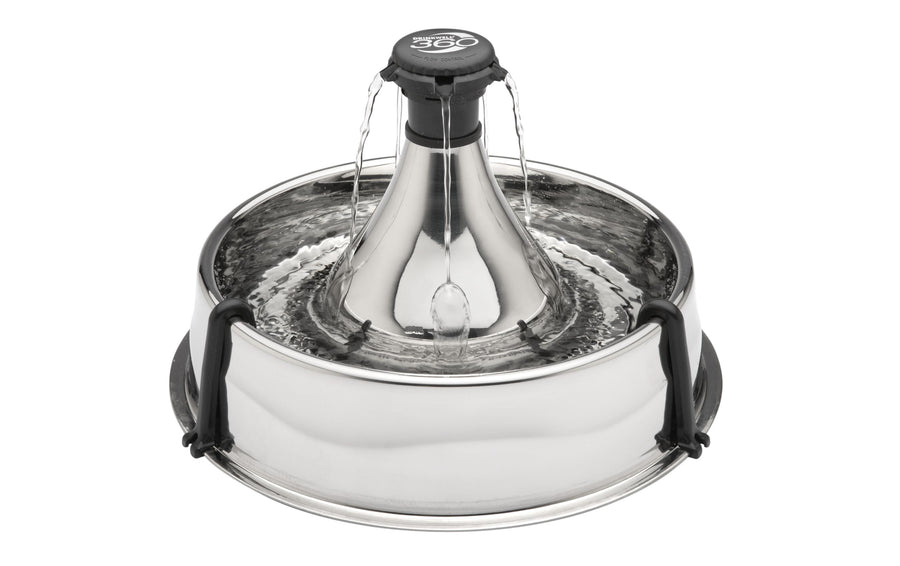 PetSafe Wasserautomat Drinkwell Edelstahl-Trinkbrunnen 360, 3.8 l