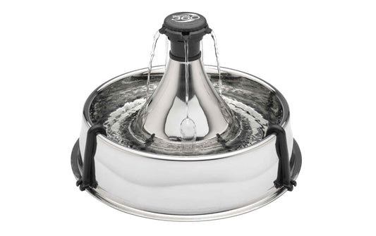 PetSafe Wasserautomat Drinkwell Edelstahl-Trinkbrunnen 360, 3.8 l