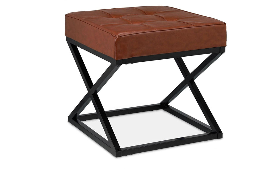 relaxdays Hocker mit Kunstleder