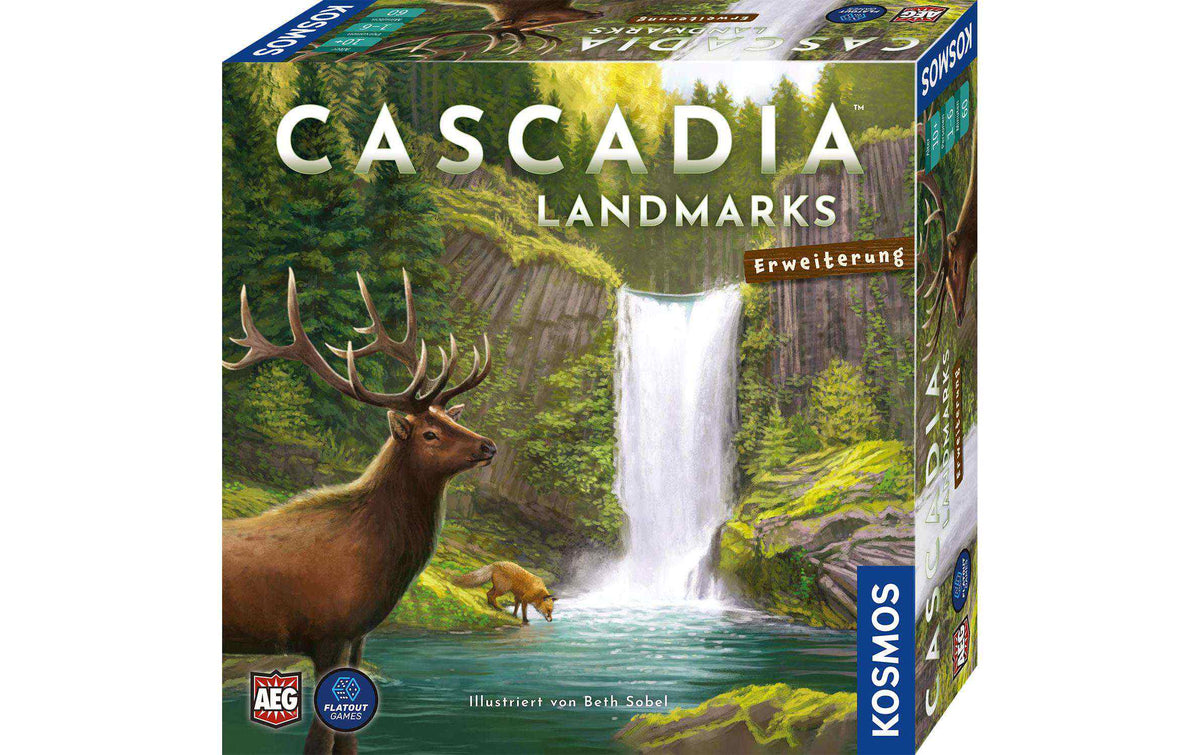 Kosmos Familienspiel Cascadia: Landmarks -DE-