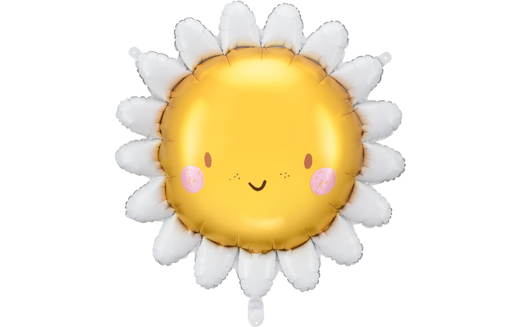 Folienballon Sonne Gelb 77x62 cm