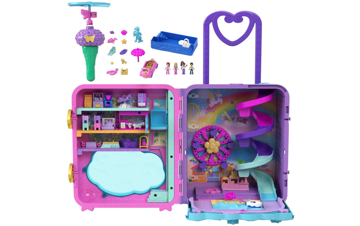 Polly Pocket Spielset Polly Pocket Urlaub im Rollkoffer Spielset