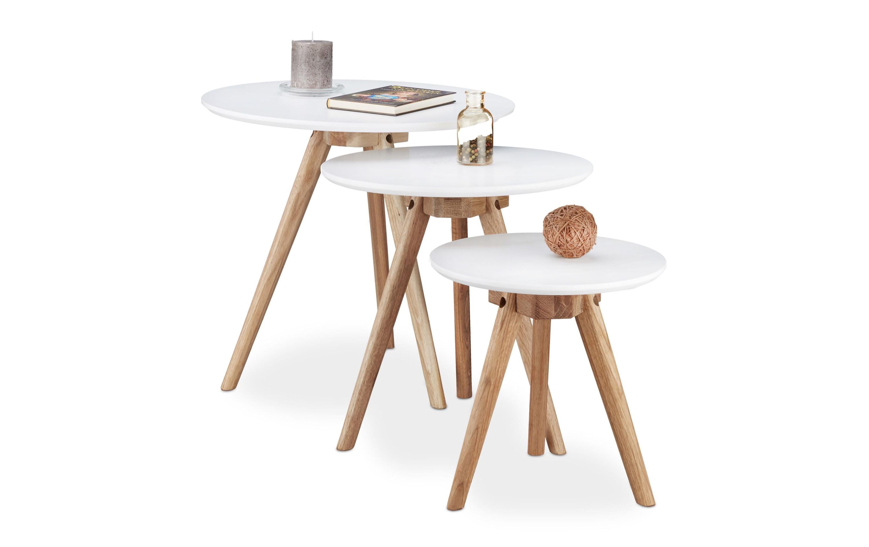 relaxdays Couchtisch 3er Set