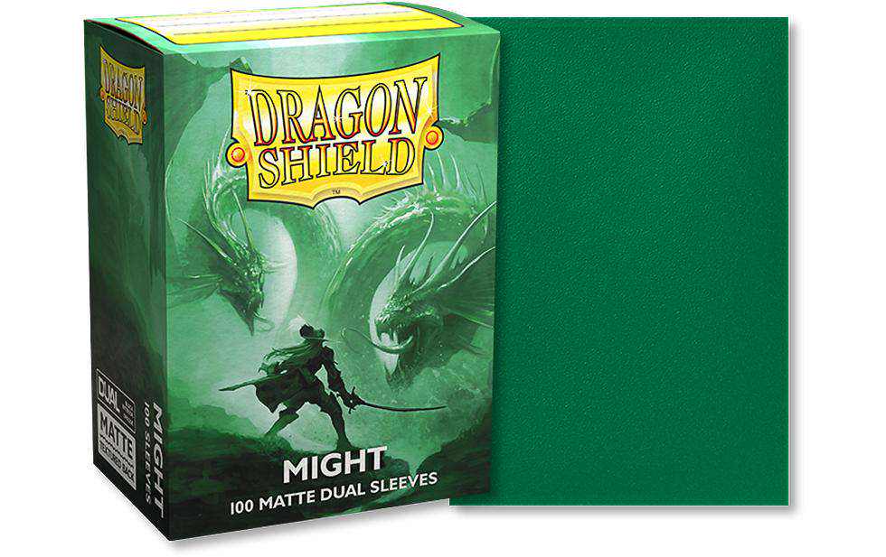 Dragon Shield Kartenhülle Dual Matte: Might Standardgrösse Grün 100