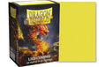 Dragon Shield Kartenhülle Dual Matte: Lightning Standardgrösse Gelb 100