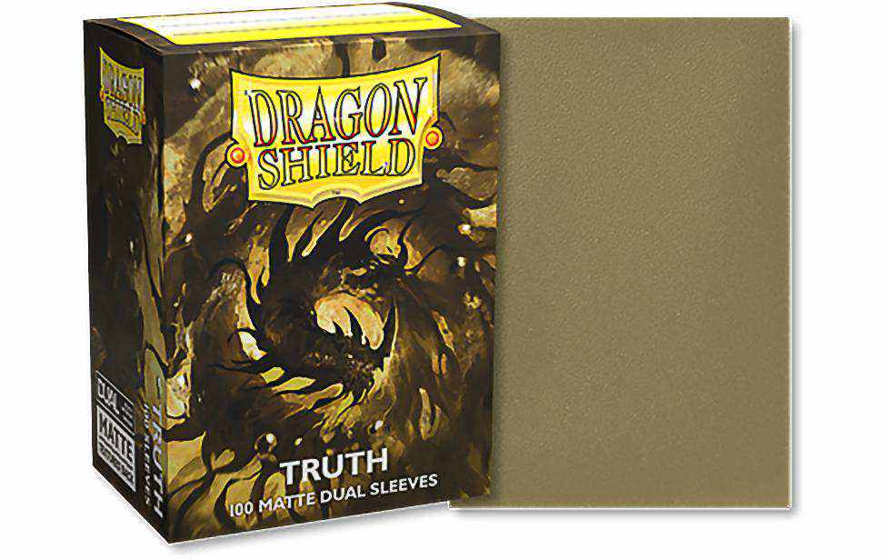 Dragon Shield Kartenhülle Dual Matte: Truth Standardgrösse Gold 100