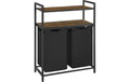 Vasagle Wäschekorb mit Ablage, 46L proKorb 73x33x91 cm (LxBxH), Traglast untersch.
