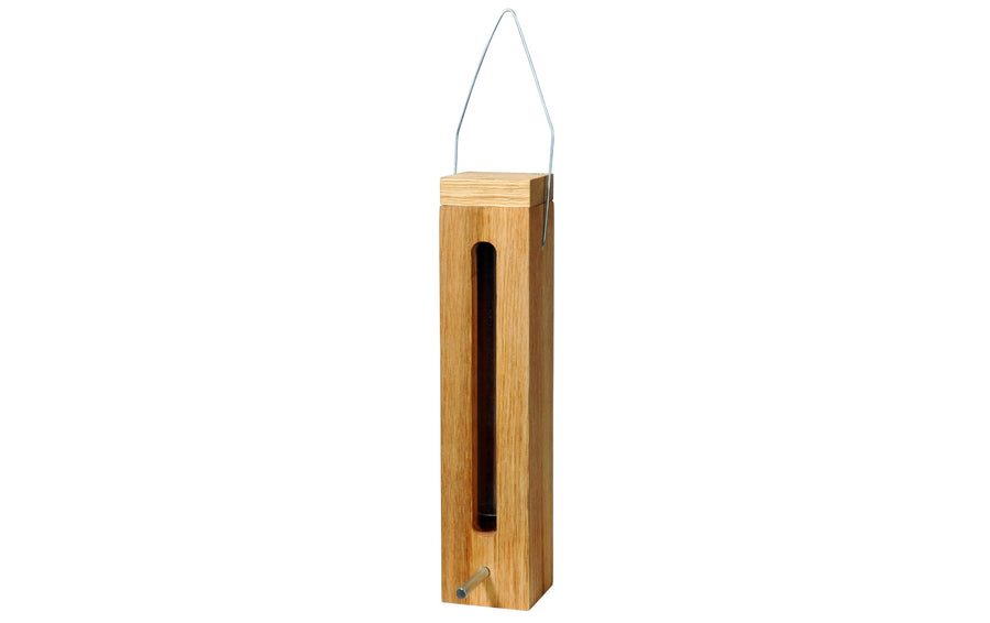 LUXUS-VOGELHAUS Futterspender für Wildvögel, 5 x 5 x 23 cm, Holz