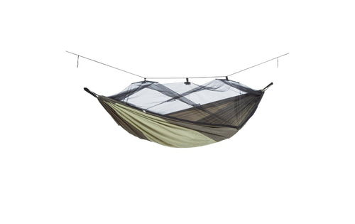 AMAZONAS Hängematte Mosk-Traveller Thermo Beige Grün 160x305cm Garteneinrichtung AMAZONAS