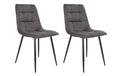 House Nordic Stuhl Middelfart 2 Stück, 86 x 55 cm, Schwarz/Dunkelgrau