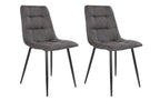 House Nordic Stuhl Middelfart Dunkelgrau/Schwarz