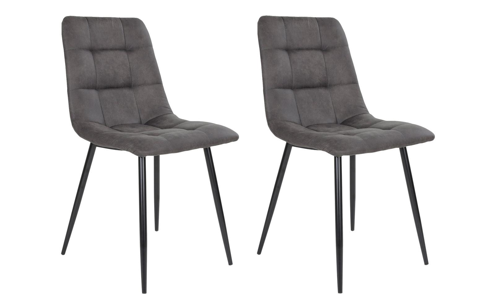 House Nordic Stuhl Middelfart 2 Stück, 86 x 55 cm, Schwarz/Dunkelgrau