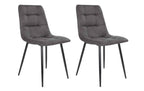 House Nordic Stuhl Middelfart Dunkelgrau/Schwarz