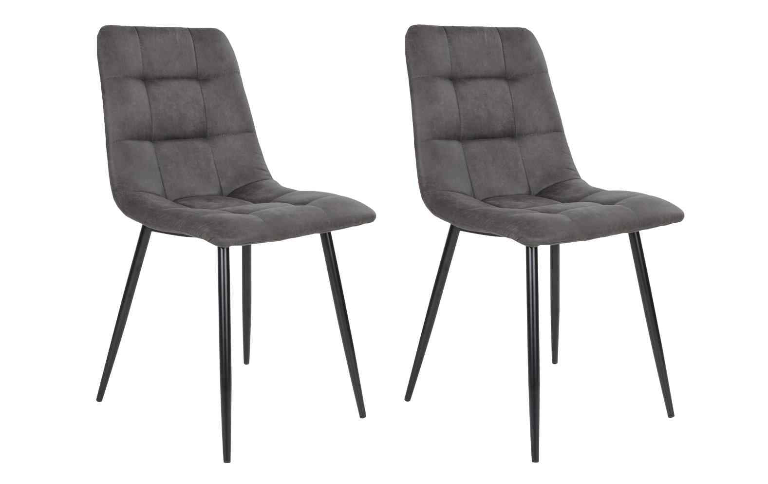 House Nordic Stuhl Middelfart Dunkelgrau/Schwarz