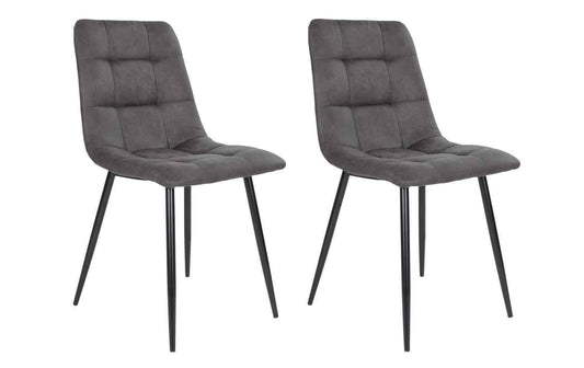 House Nordic Stuhl Middelfart Dunkelgrau/Schwarz